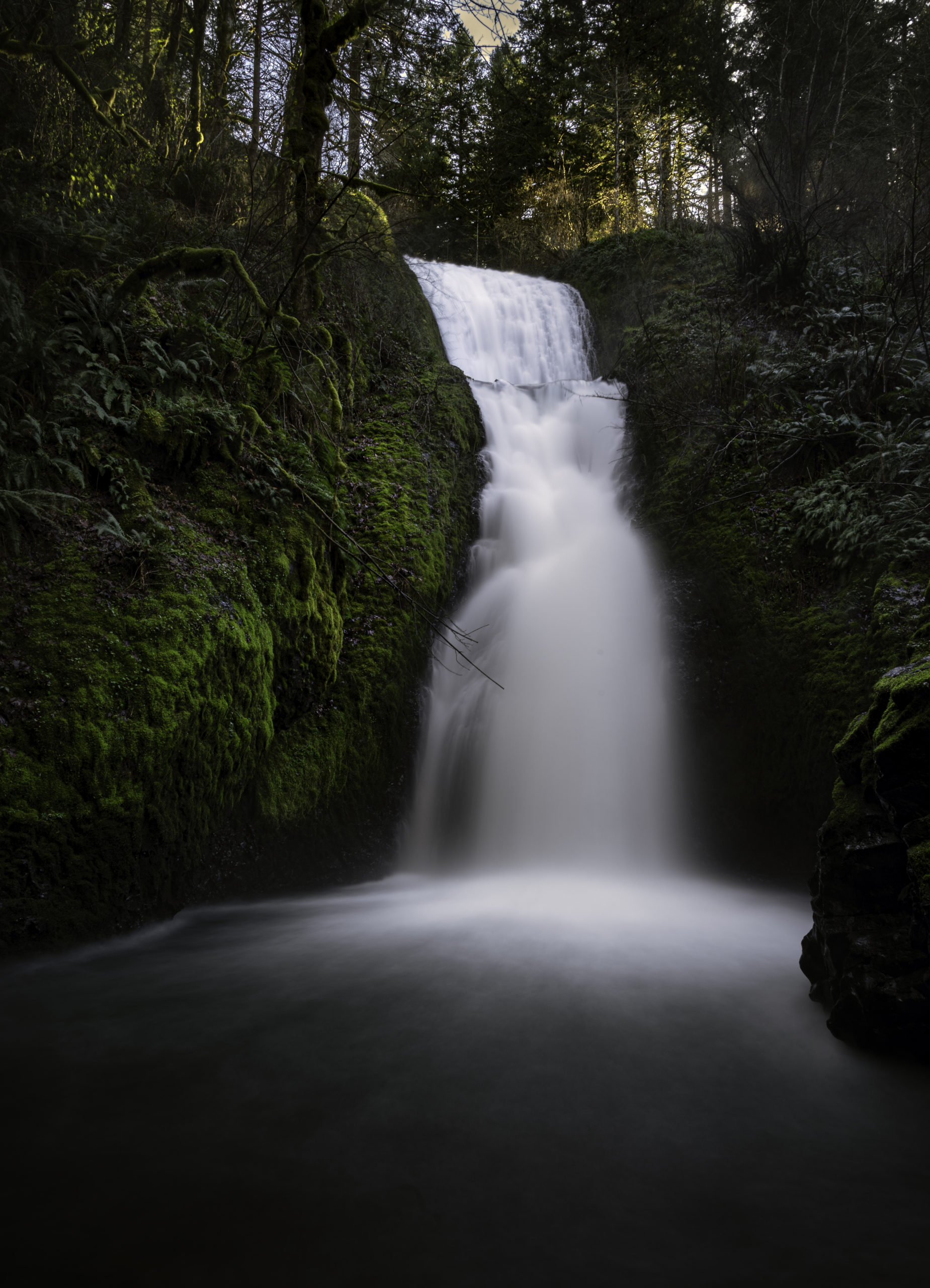 Nature mark. Hidden Waterfall.